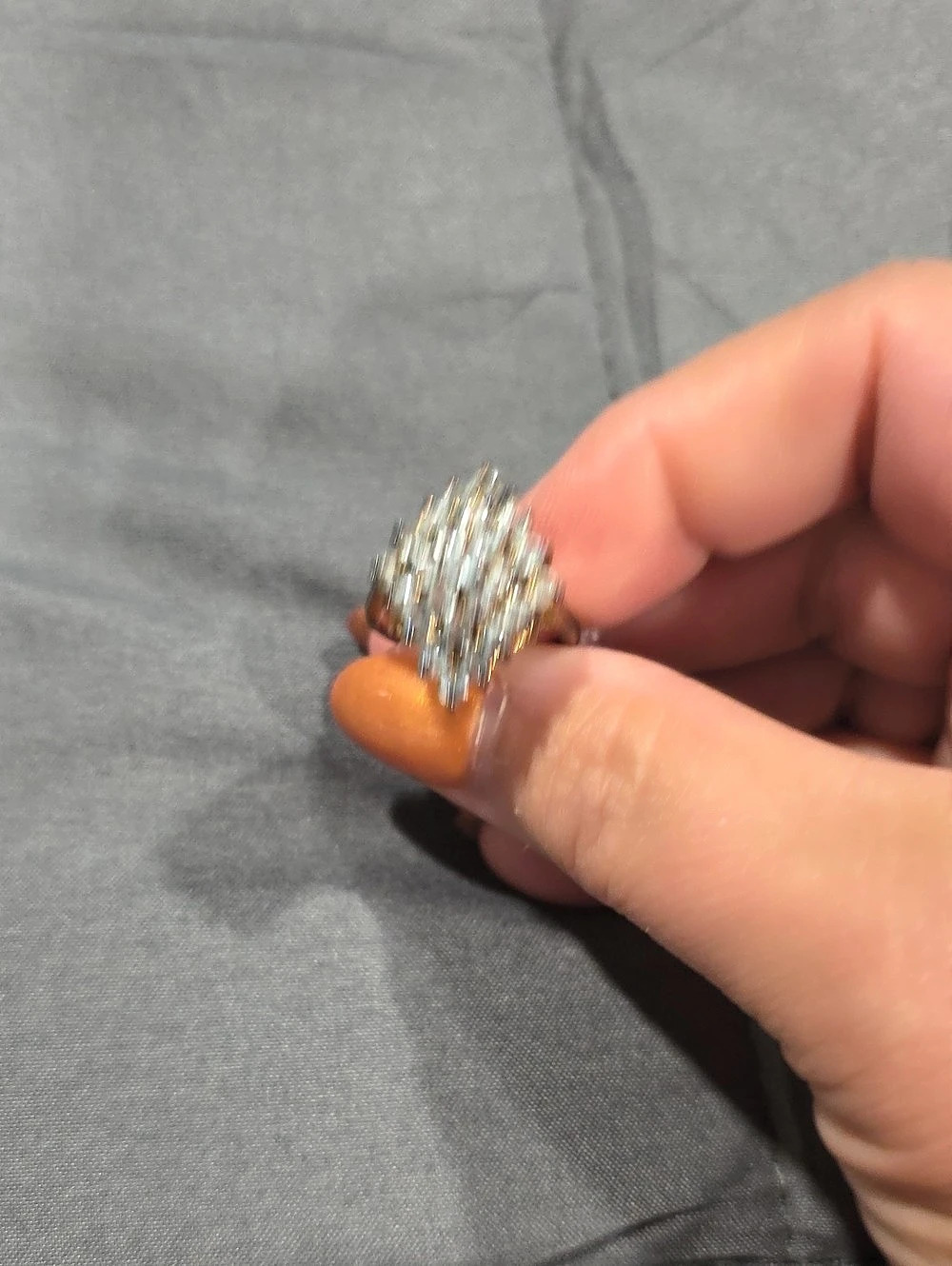 Crystal Cluster Statement Ring